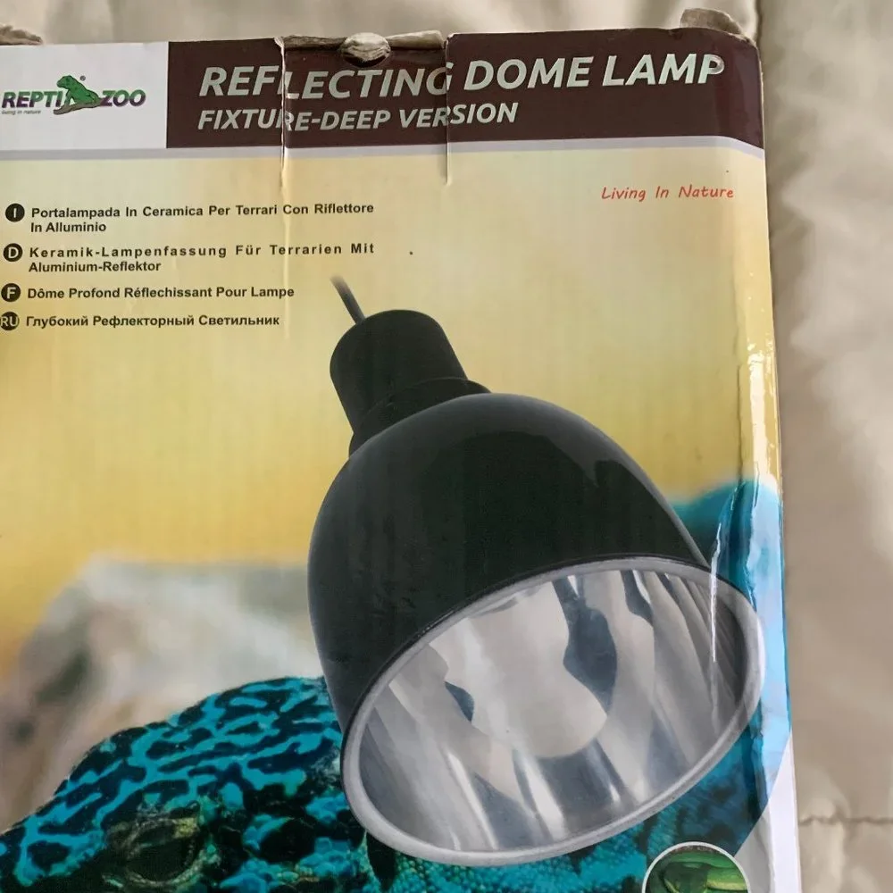 Repti Zoo, Deep Fixture Reflecting Dome Lamp, Animal Habitat